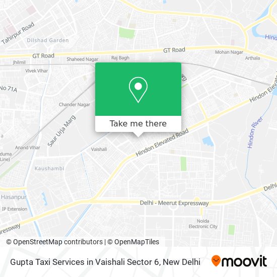 Gupta Taxi Services in Vaishali Sector 6 map