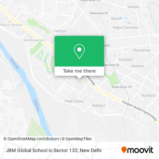 JBM Global School in Sector 132 map