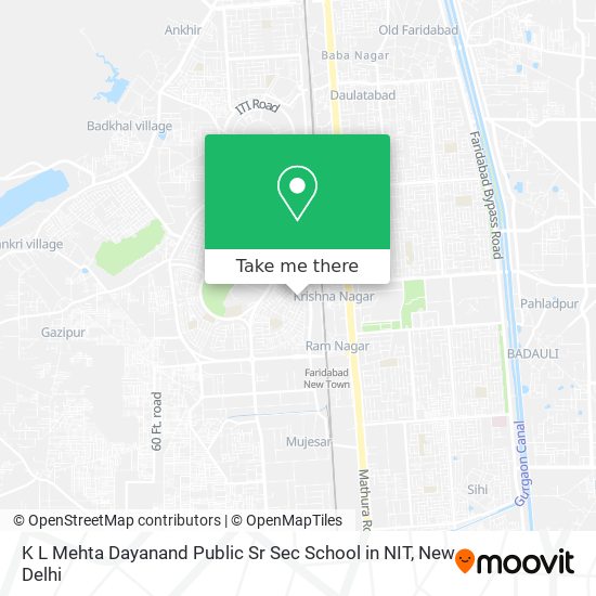 K L Mehta Dayanand Public Sr Sec School in NIT map