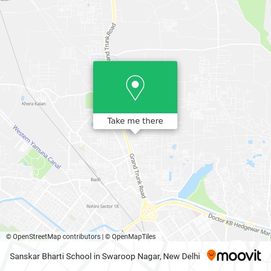 Sanskar Bharti School in Swaroop Nagar map