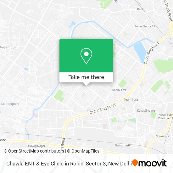 Chawla ENT & Eye Clinic in Rohini Sector 3 map