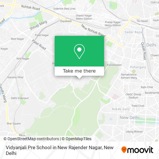 Vidyanjali Pre School in New Rajender Nagar map