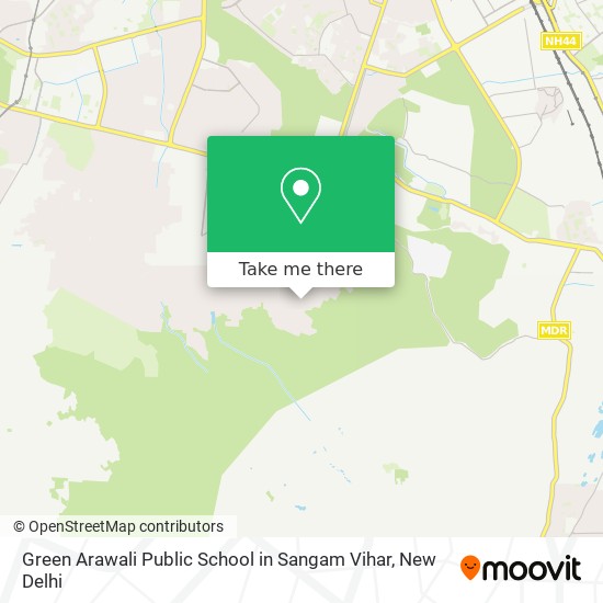 Green Arawali Public School in Sangam Vihar map