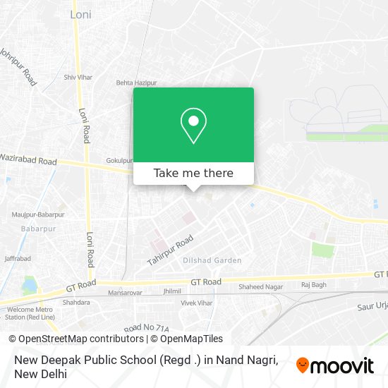 New Deepak Public School (Regd .) in Nand Nagri map