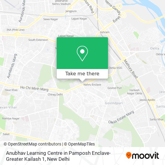 Anubhav Learning Centre in Pamposh Enclave-Greater Kailash 1 map