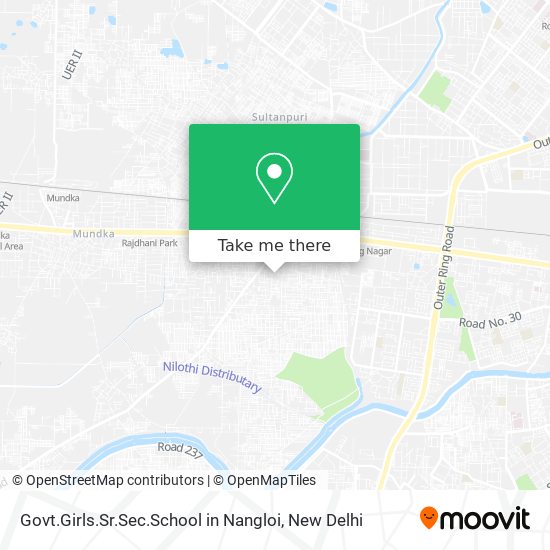 Govt.Girls.Sr.Sec.School in Nangloi map