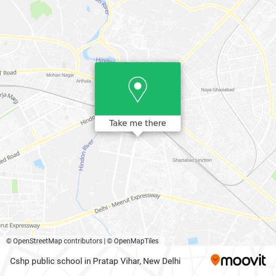 Cshp public school in Pratap Vihar map