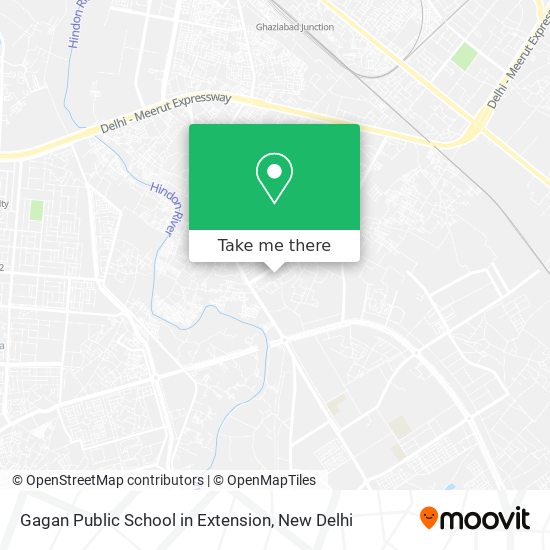 Gagan Public School in Extension map