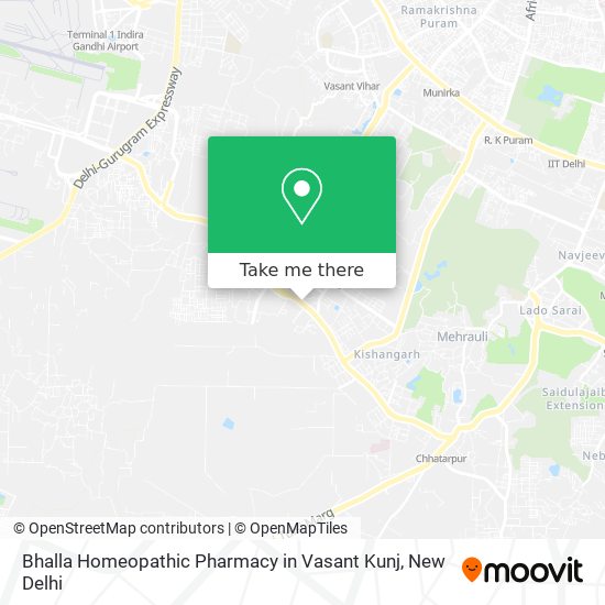 Bhalla Homeopathic Pharmacy in Vasant Kunj map