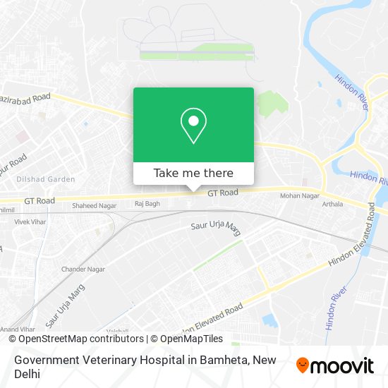 Government Veterinary Hospital in Bamheta map