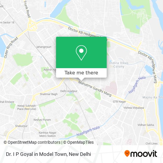 Dr. I P Goyal in Model Town map