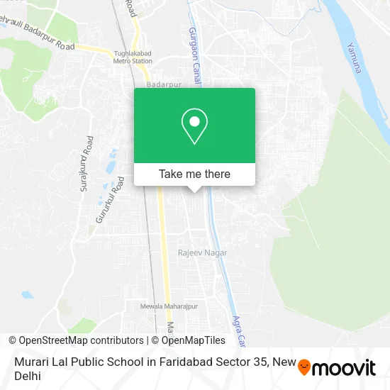 Murari Lal Public School in Faridabad Sector 35 map