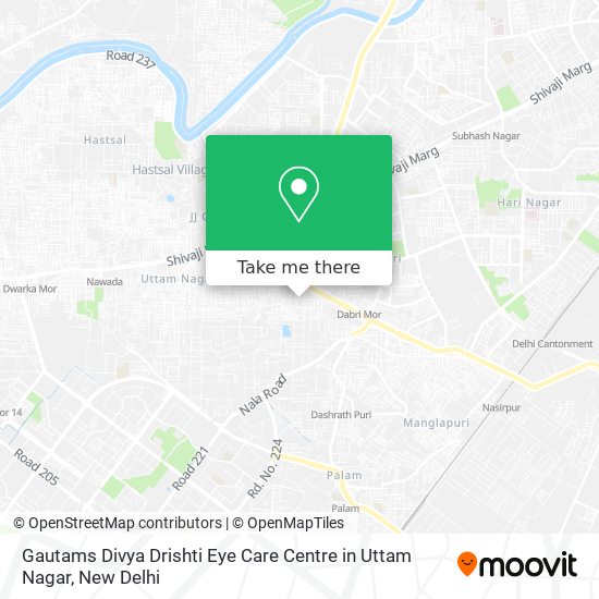 Gautams Divya Drishti Eye Care Centre in Uttam Nagar map