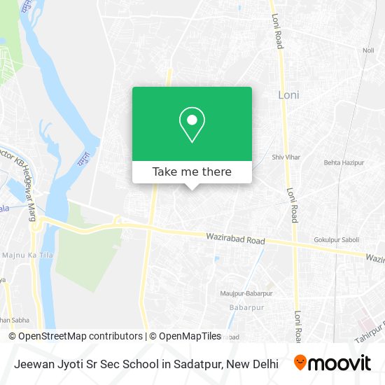 Jeewan Jyoti Sr Sec School in Sadatpur map