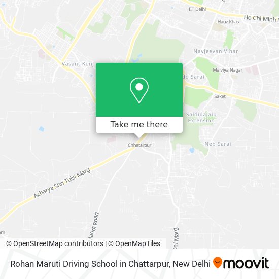 Rohan Maruti Driving School in Chattarpur map