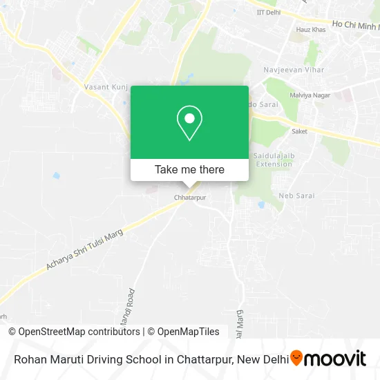 Rohan Maruti Driving School in Chattarpur map