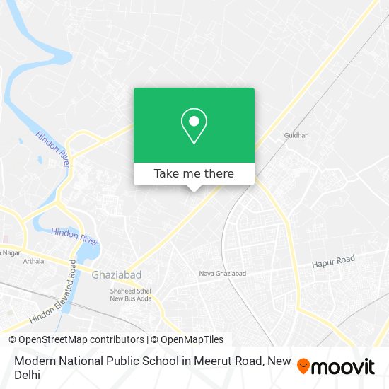 Modern National Public School in Meerut Road map