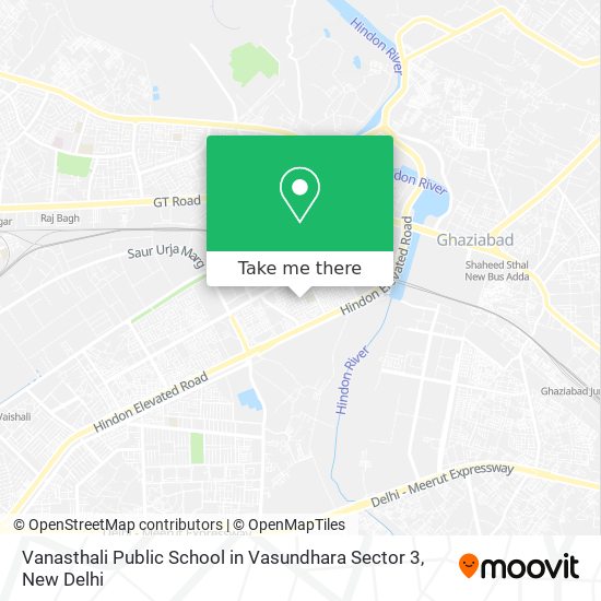 Vanasthali Public School in Vasundhara Sector 3 map