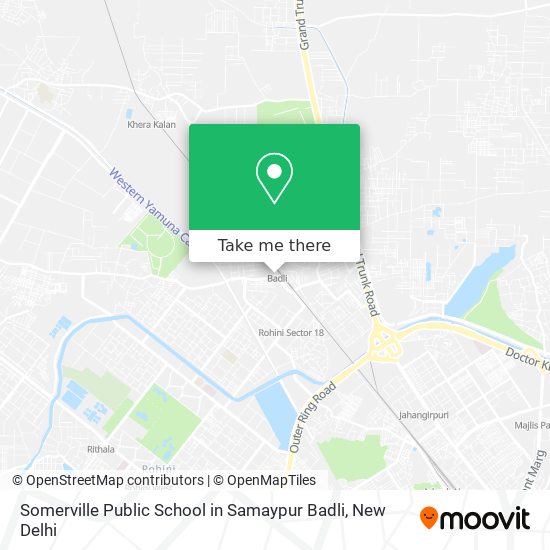 Somerville Public School in Samaypur Badli map