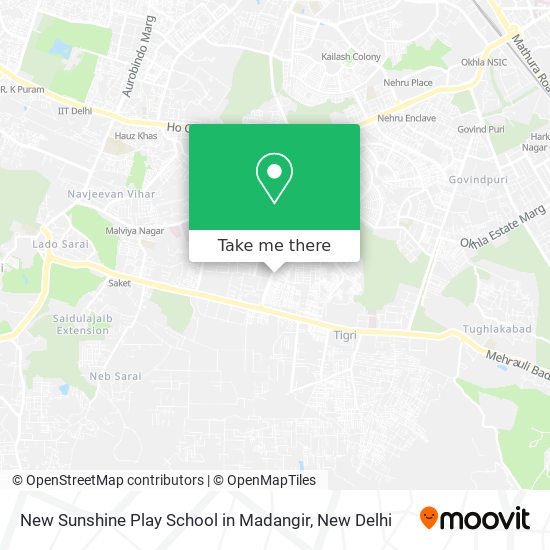 New Sunshine Play School in Madangir map