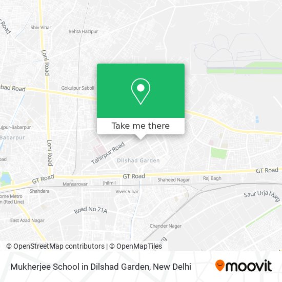 Mukherjee School in Dilshad Garden map