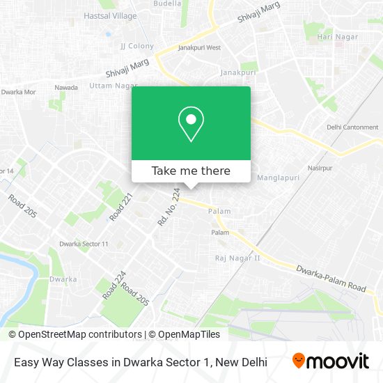 Easy Way Classes in Dwarka Sector 1 map