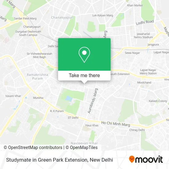 Studymate in Green Park Extension map