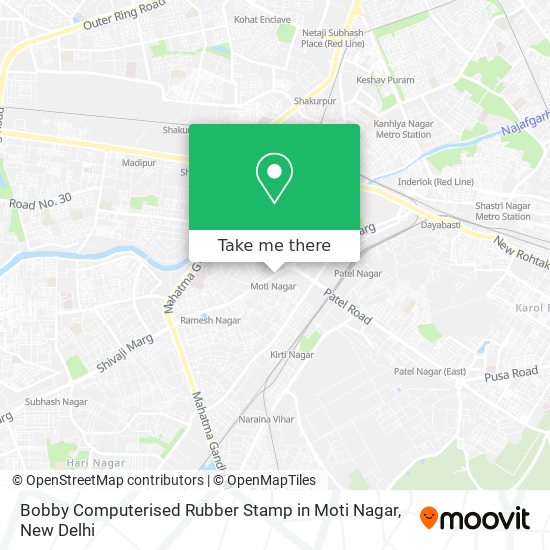 Bobby Computerised Rubber Stamp in Moti Nagar map