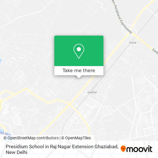 Presidium School in Raj Nagar Extension Ghaziabad map