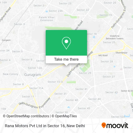 Rana Motors Pvt Ltd in Sector 16 map