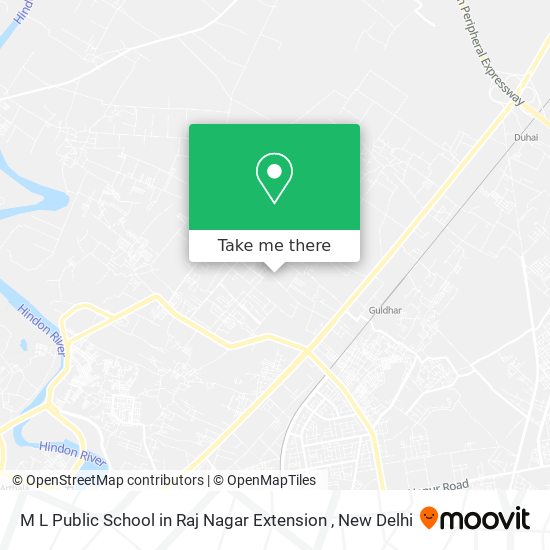 M L Public School in Raj Nagar Extension map