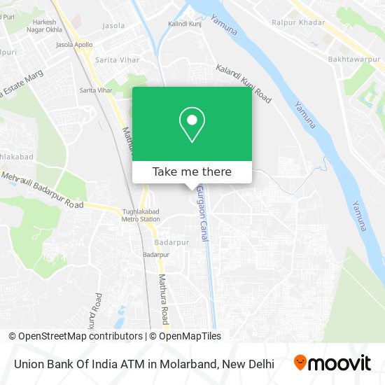 Union Bank Of India ATM in Molarband map