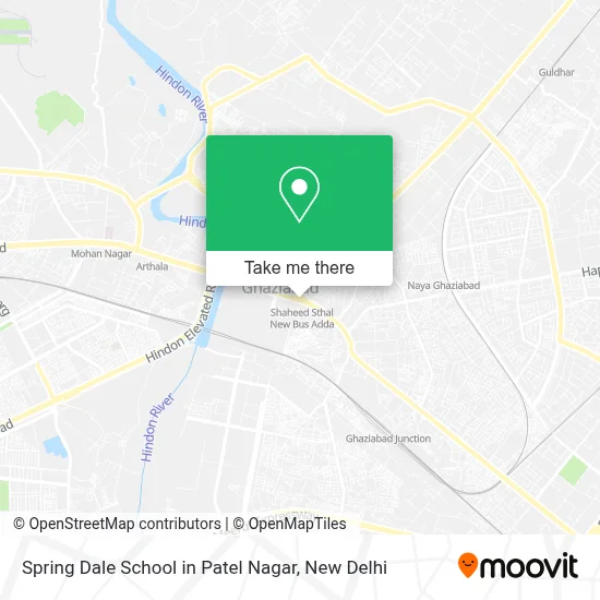 Spring Dale School in Patel Nagar map