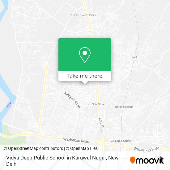 Vidya Deep Public School in Karawal Nagar map