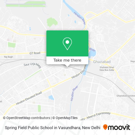 Spring Field Public School in Vasundhara map