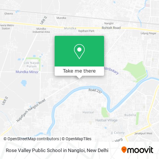 Rose Valley Public School in Nangloi map