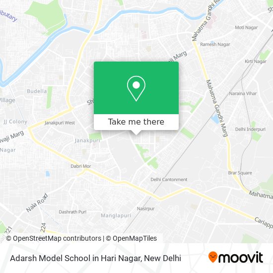 Adarsh Model School in Hari Nagar map