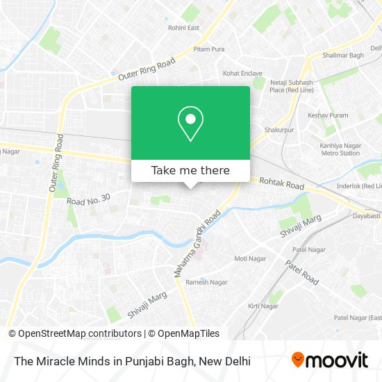 The Miracle Minds in Punjabi Bagh map
