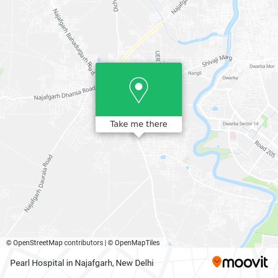 Pearl Hospital in Najafgarh map