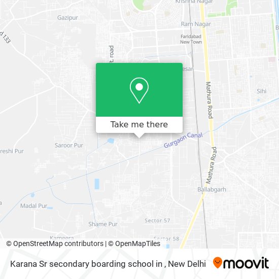 Karana Sr secondary boarding school in map