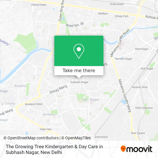 The Growing Tree Kindergarten & Day Care in Subhash Nagar map