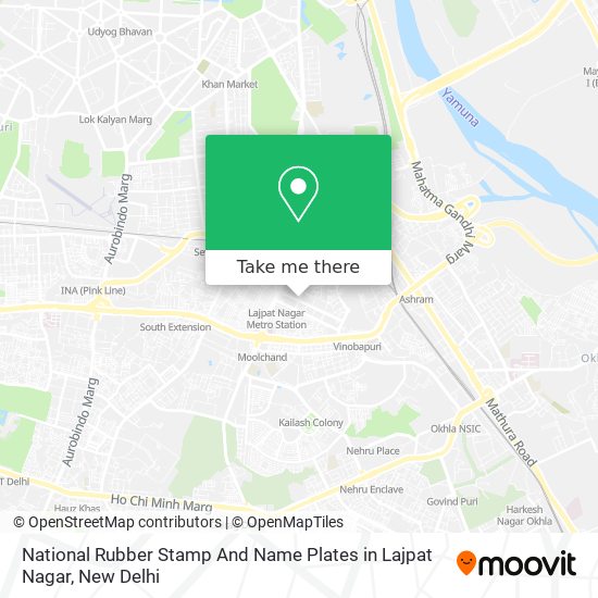 National Rubber Stamp And Name Plates in Lajpat Nagar map
