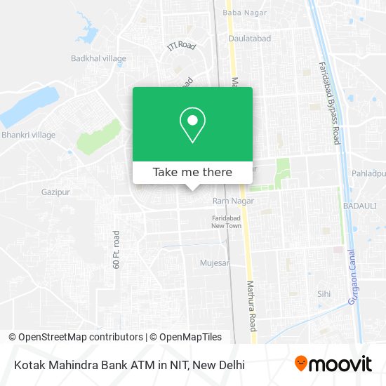 Kotak Mahindra Bank ATM in NIT map