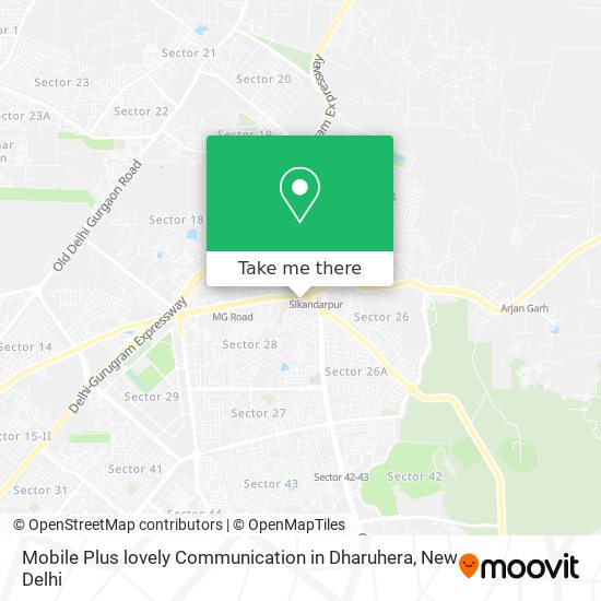 Mobile Plus lovely Communication in Dharuhera map