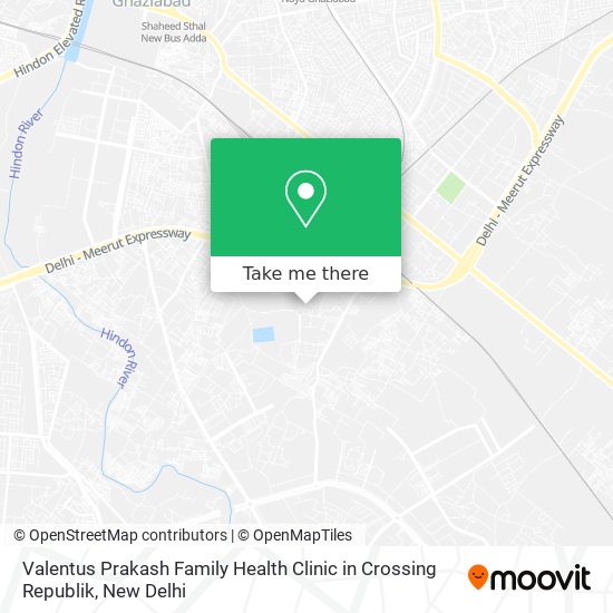 Valentus Prakash Family Health Clinic in Crossing Republik map