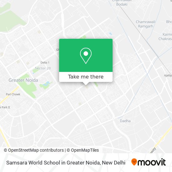Samsara World School in Greater Noida map