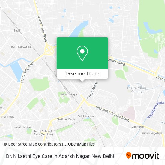 Dr. K.l.sethi Eye Care in Adarsh Nagar map