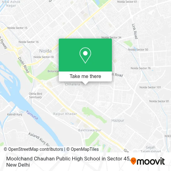 Moolchand Chauhan Public High School in Sector 45 map