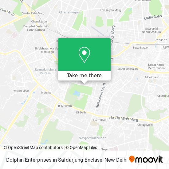 Dolphin Enterprises in Safdarjung Enclave map