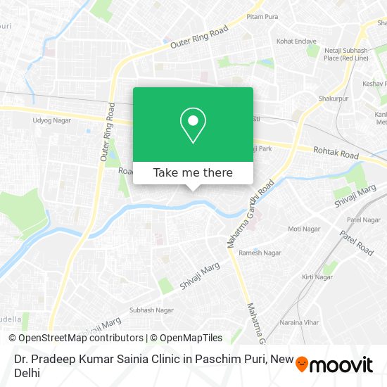 Dr. Pradeep Kumar Sainia Clinic in Paschim Puri map